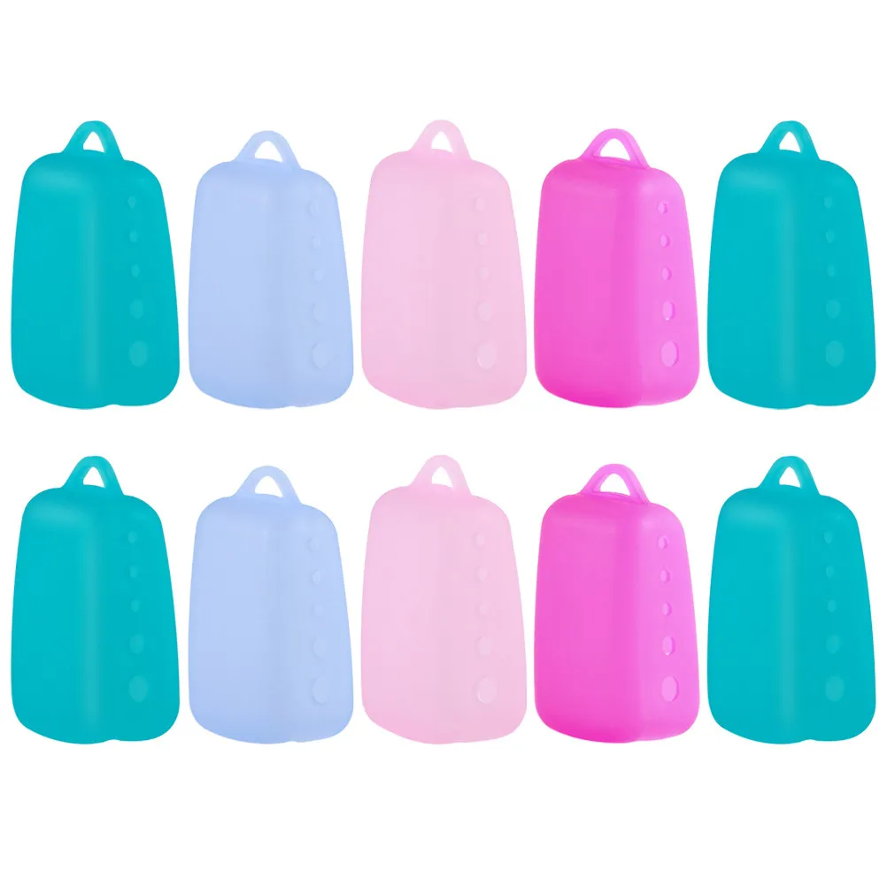 10Pcs Toothbrush Head Cover Silicone Dustproof Waterproof Portable for Travel Camping Outdoor Toothbrush Cover