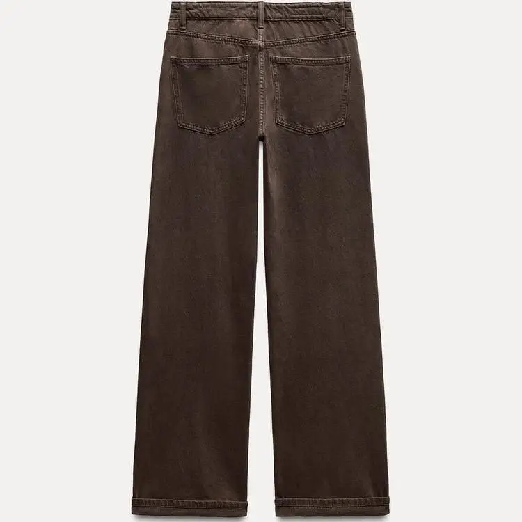 بنطلون جينز نسائي جديد للخريف والشتاء بخصر مرتفع وتصميم فضفاض عصري متعدد الاستخدامات للتنقل اليومي مناسب للفئة العمرية 8-24 ... #4