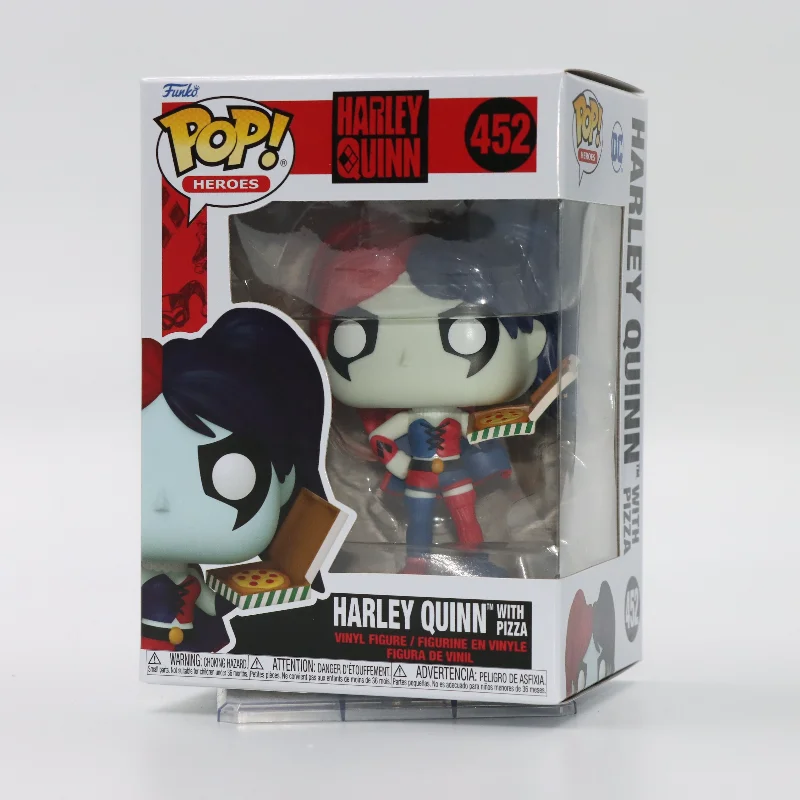 

Original Funko Pop Movie Harley Quinn With Pizza 30th Anniversary Action Figure Figurine Model Toys Gift Collection Doll Decor