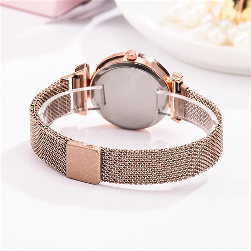 Fashion Women Bracelet Quartz Watches For Women Magnetic Watch Ladies Sports Dress Rose Gold Wrist Watch Clock relogio feminino