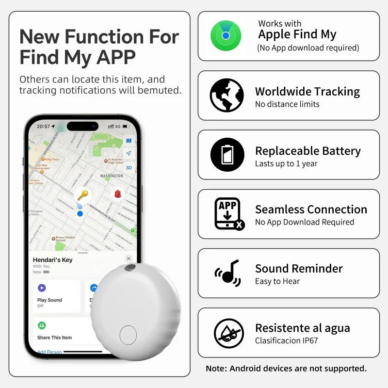تعقب ذكي لتحديد المواقع بنظام تحديد المواقع مناسب لجهاز Apple المضاد للخسارة، مكتشف الحيوانات الأليفة، العثور على تحديد موضع تطبيقي الذكي