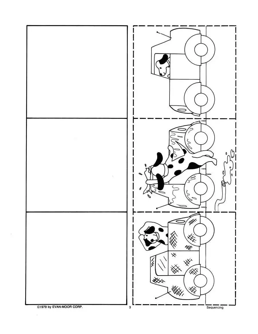 تسلسل Evan-Moor: أنشطة القطع واللصق، مصنف الصف K-1، العمر 4 5 6 7، الكتاب الإنجليزي 9781557990136 #4