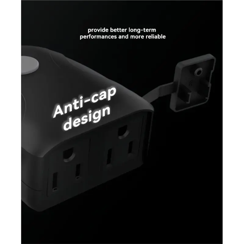 DTA4 Smart WiFi Dual-Outlet Wall Socket, Weatherproof Outdoor Smart Outlet,for 110V-125V 15A,Outdoor Smart Socket US Plug