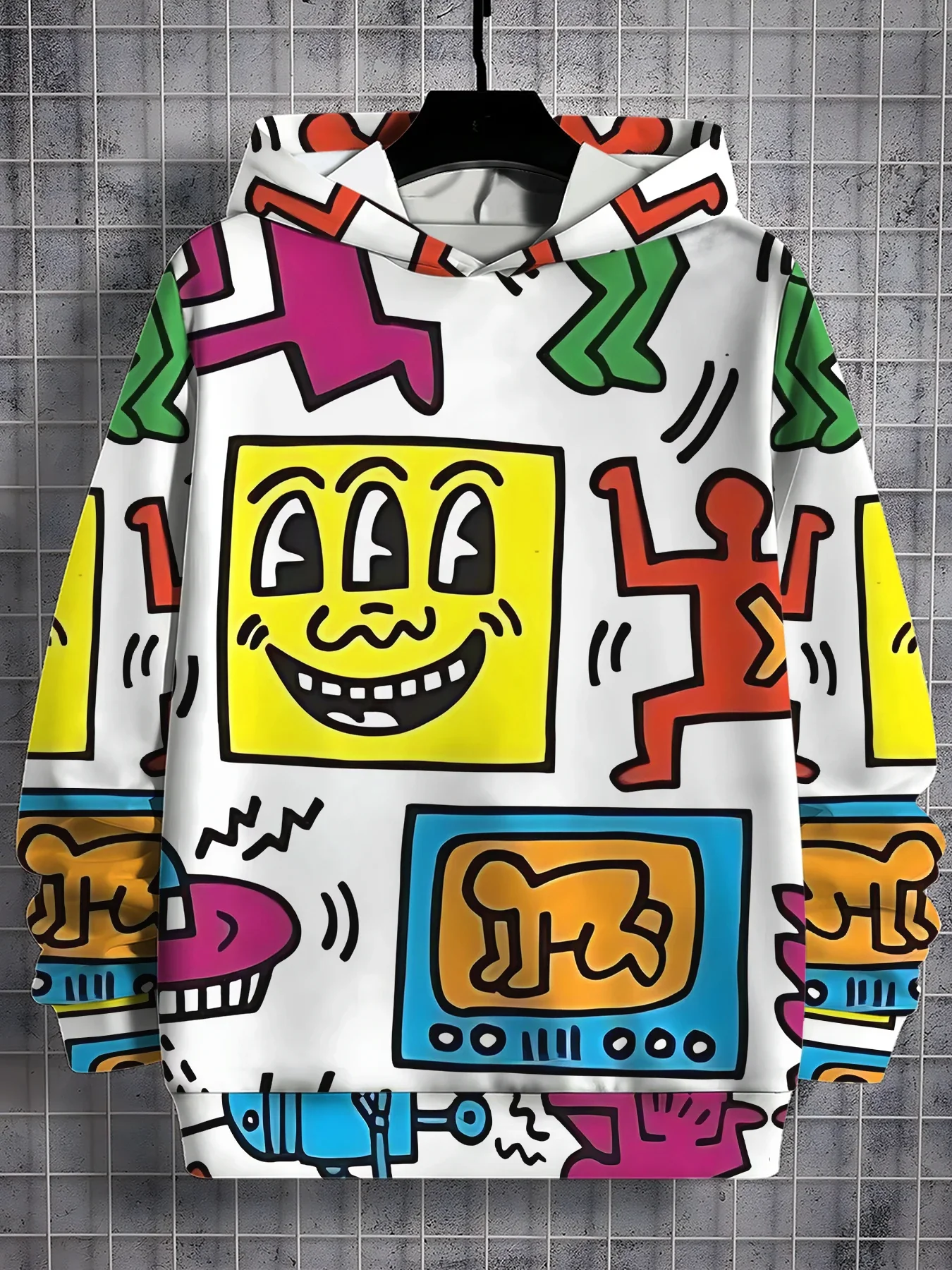 3D Print All Seasons Keith Harings Children Casual Sweatshirt Cool Pullover Tops Unisex Clothes Boy Girl Hoodies