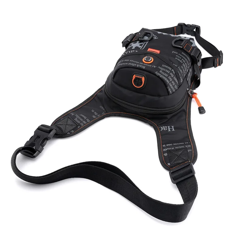 New outdoor cycling leg bag, multi-functional sports men's breast bag, portable fanny bag, messenger bag.