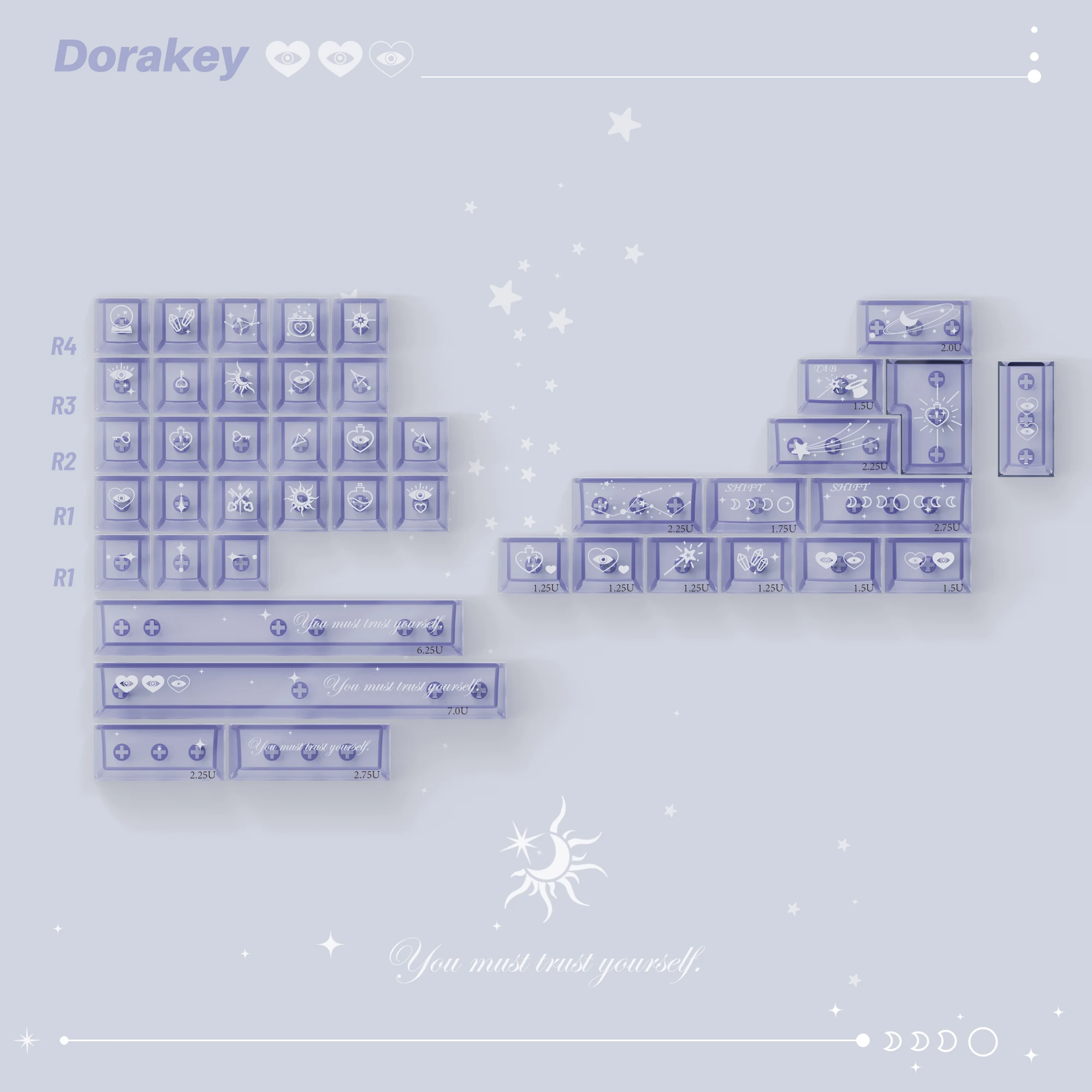 Magic experimental keycap/original height PBT mechanical keyboard/magnetic axis wooting