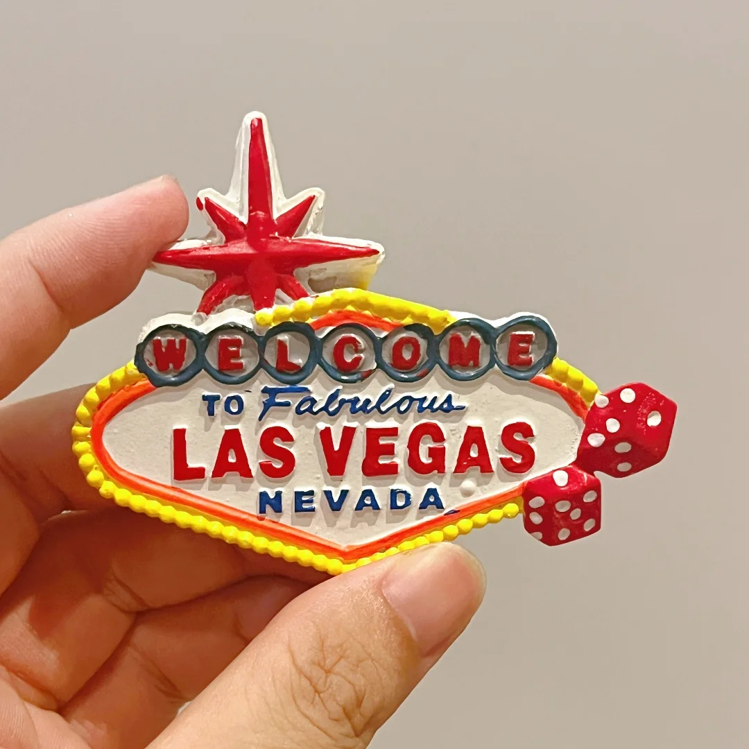 

Las Vegas High-Quality Popular Personalized Creative Refrigerator Magnets High-End Home Decor Exquisite Gifts