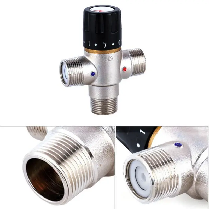 

Brass Nickel Plated Thermostatic Mixing for Valve Dn20 for Valve Building Materials for Solar Water Heater Shower System 94PD