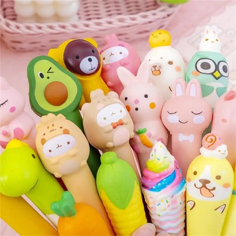 

M5TB Decompression Gel Pen Fun Writing Pen 0.5mm Pen Tip Smooth to Write Quick Drying