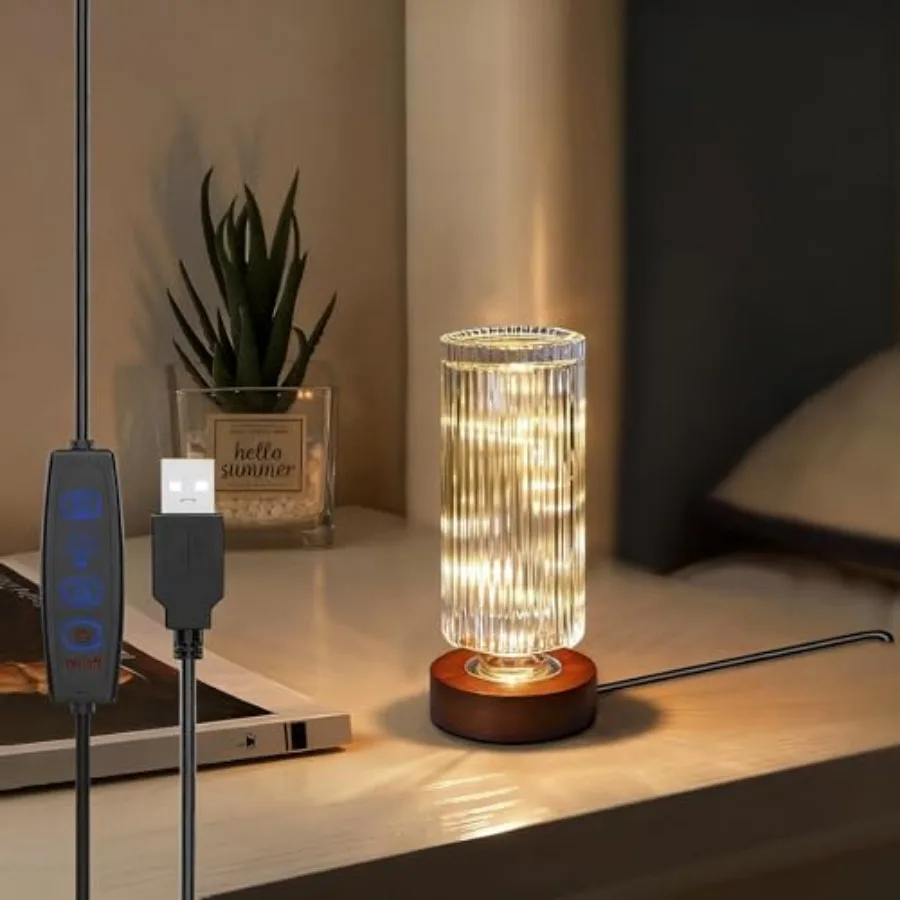 

Small Nightlight for Bedroom - Bedside Table Lamps for Nightstand, LED Dimmable Night Light, Sleep Lights, Mini Nightlights for