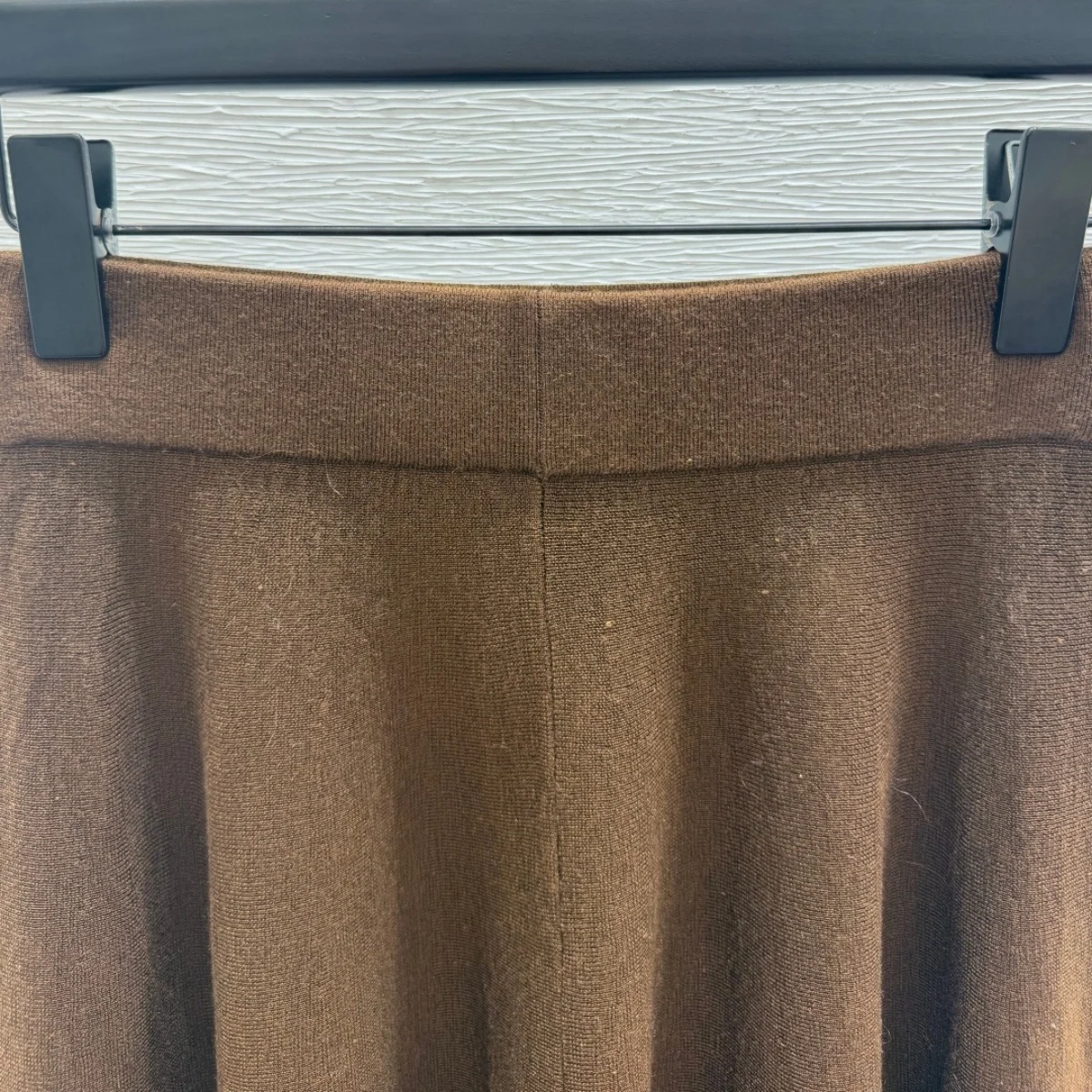 2026 High Quality Women's Coffee Color High Waist Knitted Half length Skirt--26915159