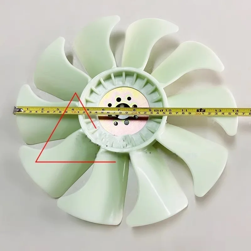 Kubota 155/161/163/165 Excavator Fan Blade V2403 Engine Cooling Tank Wind Blade Replacement Part for Heavy Equipment