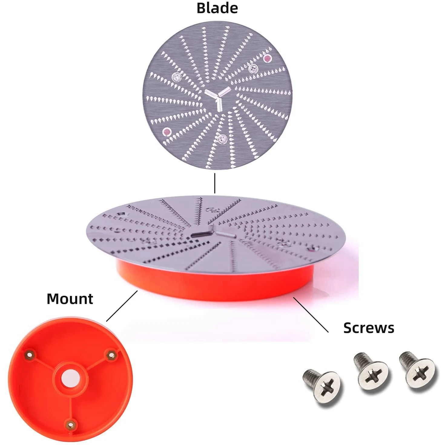 Lame de rechange avec base et support, lame en acier inoxydable, remplacement pour Jack Occup Anne Power Ju479