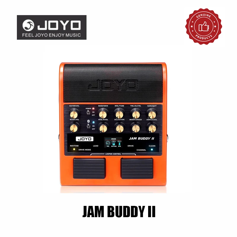 JOYO JAM BUDDY II Electric Guitar Amp speaker & Multi-Effects Pedal Combo OTG Recording 14 Amp Models Bluetooth for Practice