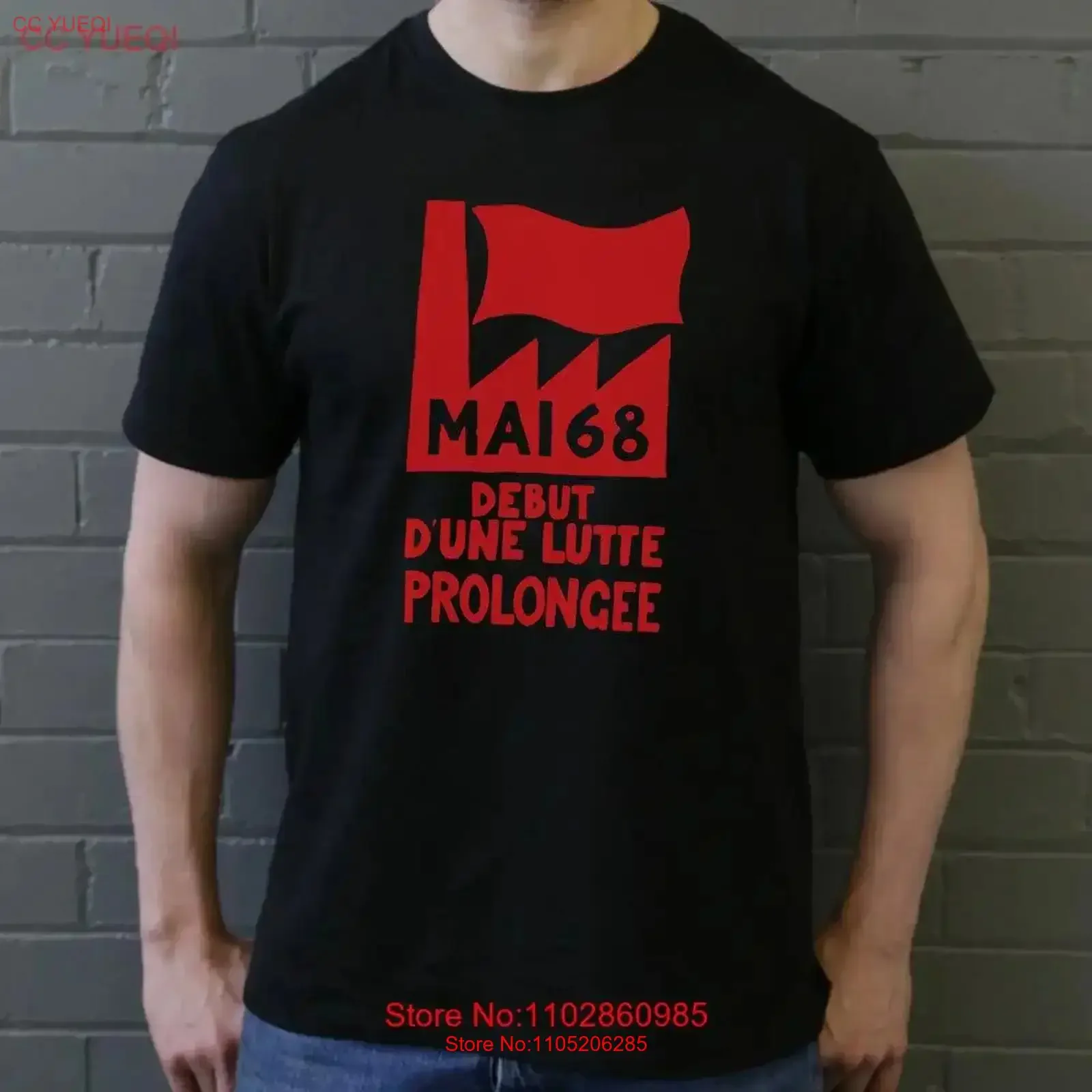 Mai '68 Debut D'Une Lutte Prolongee T Shirt vintage Washed Comfortable Stylish fashion Top For Everyday Wear Stretched homme