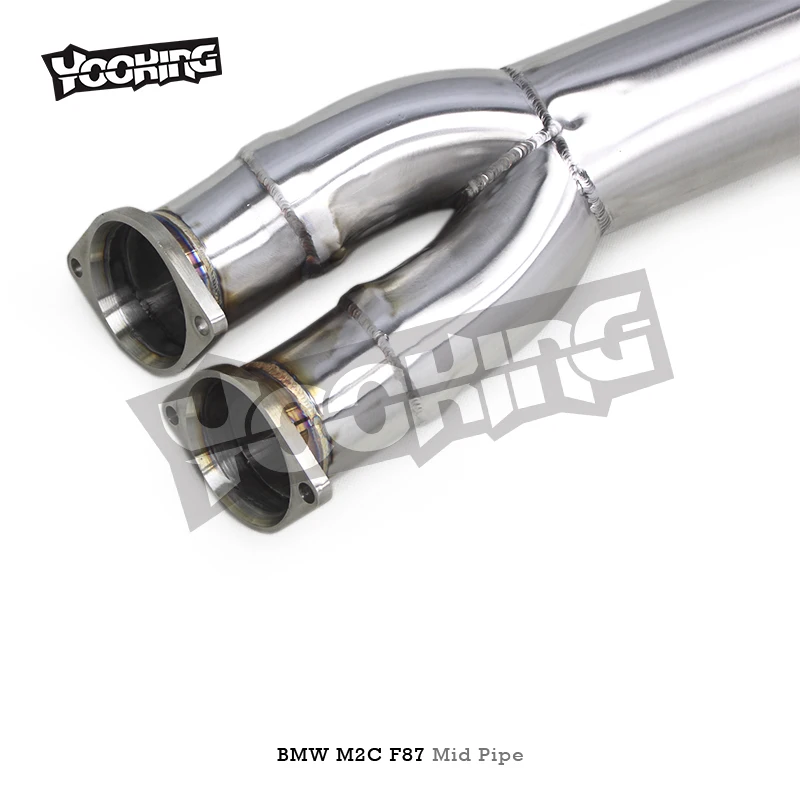 Custom Exhaust Mid Pipe For BMW M2C M2 Competition S55 F87 3.0T 2018-2023 Stainless Steel Pipes Muffler Exhaust System Escape