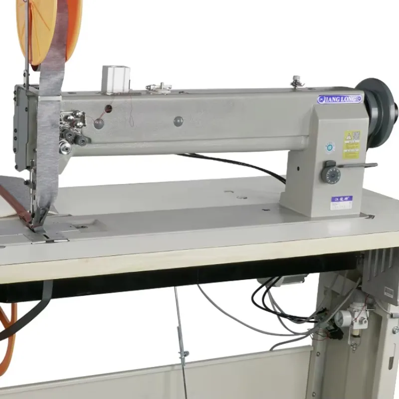 6620-25 635mm Long Arm Flat Bed Double Needle Car Seat Lockstitch Sewing Machine for Leather Sofa