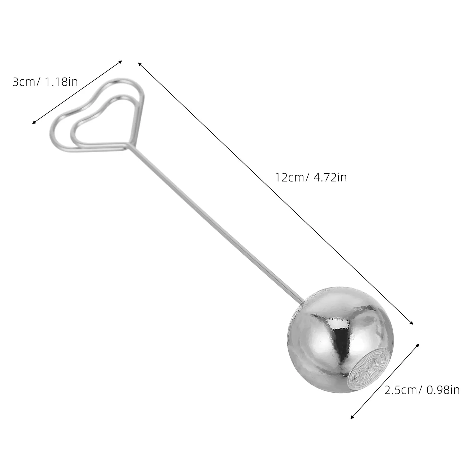 Metal Memo Clip Desktop Photo Holder Detachable Creative Note Stand Elegant Photo Display Clip for Office Workspace Wedding