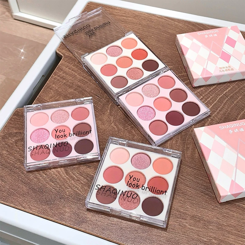 لوحة ظلال عيون SHAQINUO Dimmed Glory مكونة من 9 ألوان - مصبوغة بدرجة عالية مع ارتداء طويل الأمد، ظلال متعددة الاستخدامات لأي مناسبة #3