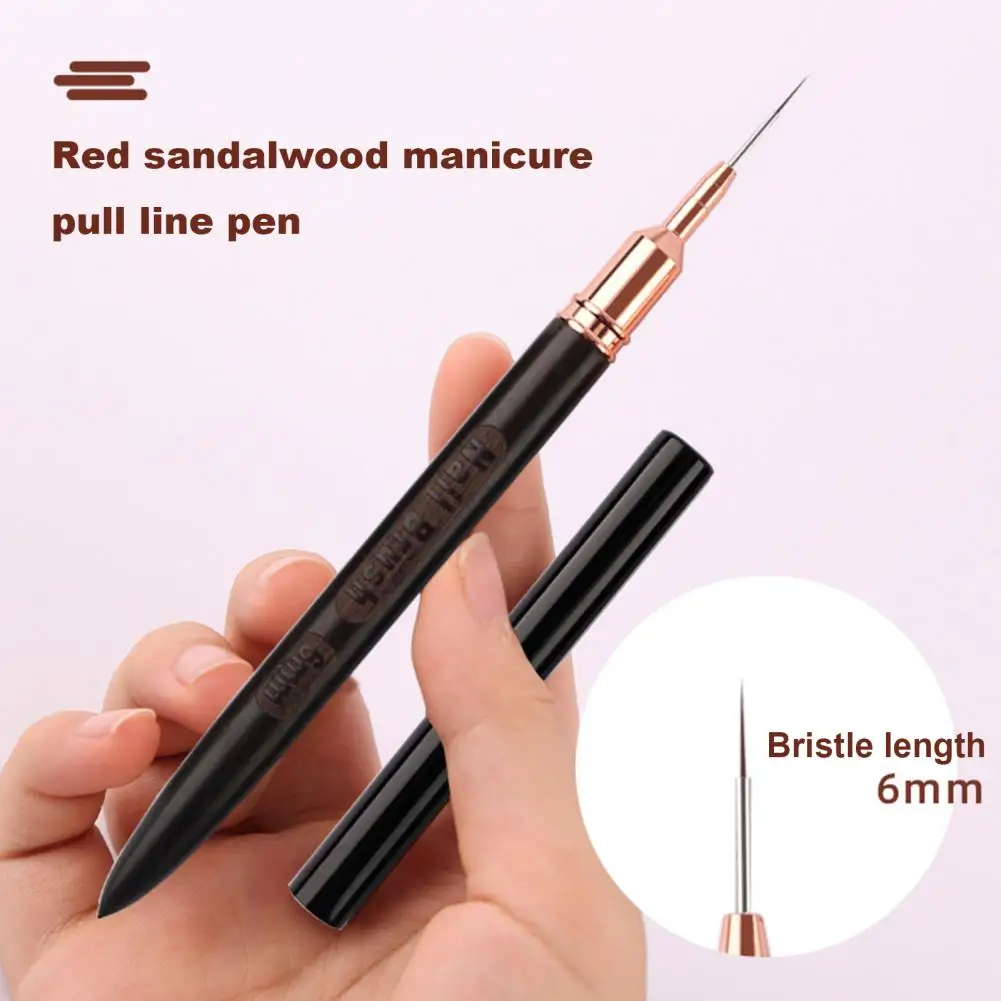 Smooth Drawing Nail Tool Professional Nail Art Brush Set with Ultra-fine Hair Wooden Handle for Diy Color Drawing Liner for Nail