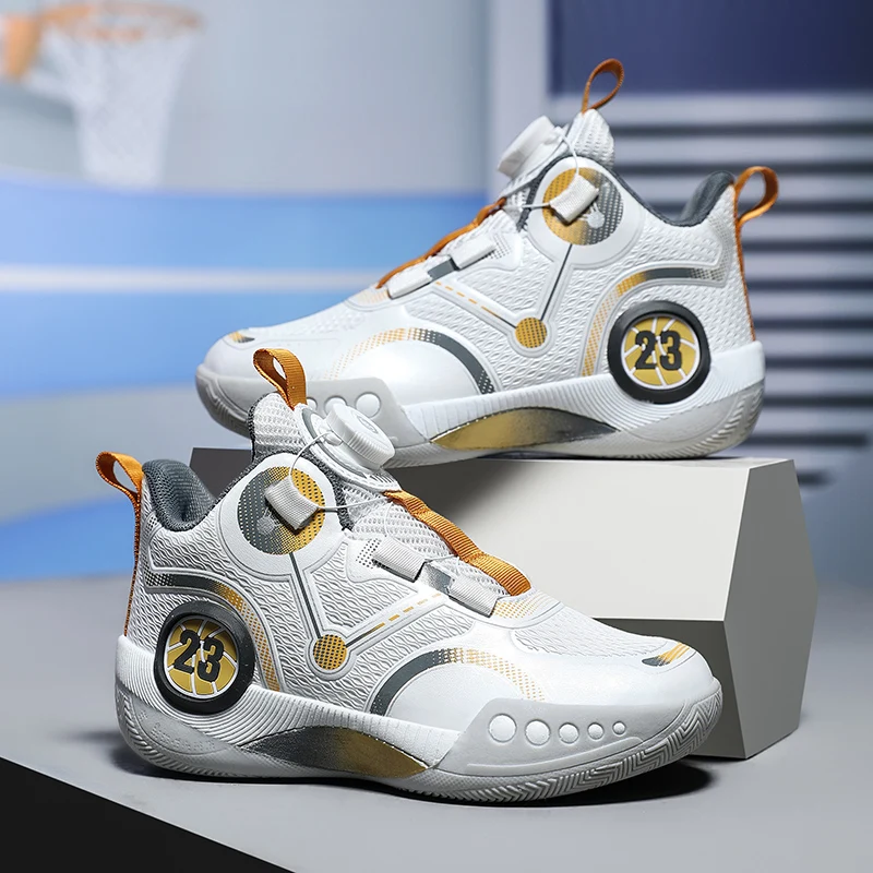 

high-quality Men's Basketball Shoe Brand Boys' Anti slip Breathable Basketball Shoe Sizes 36-45