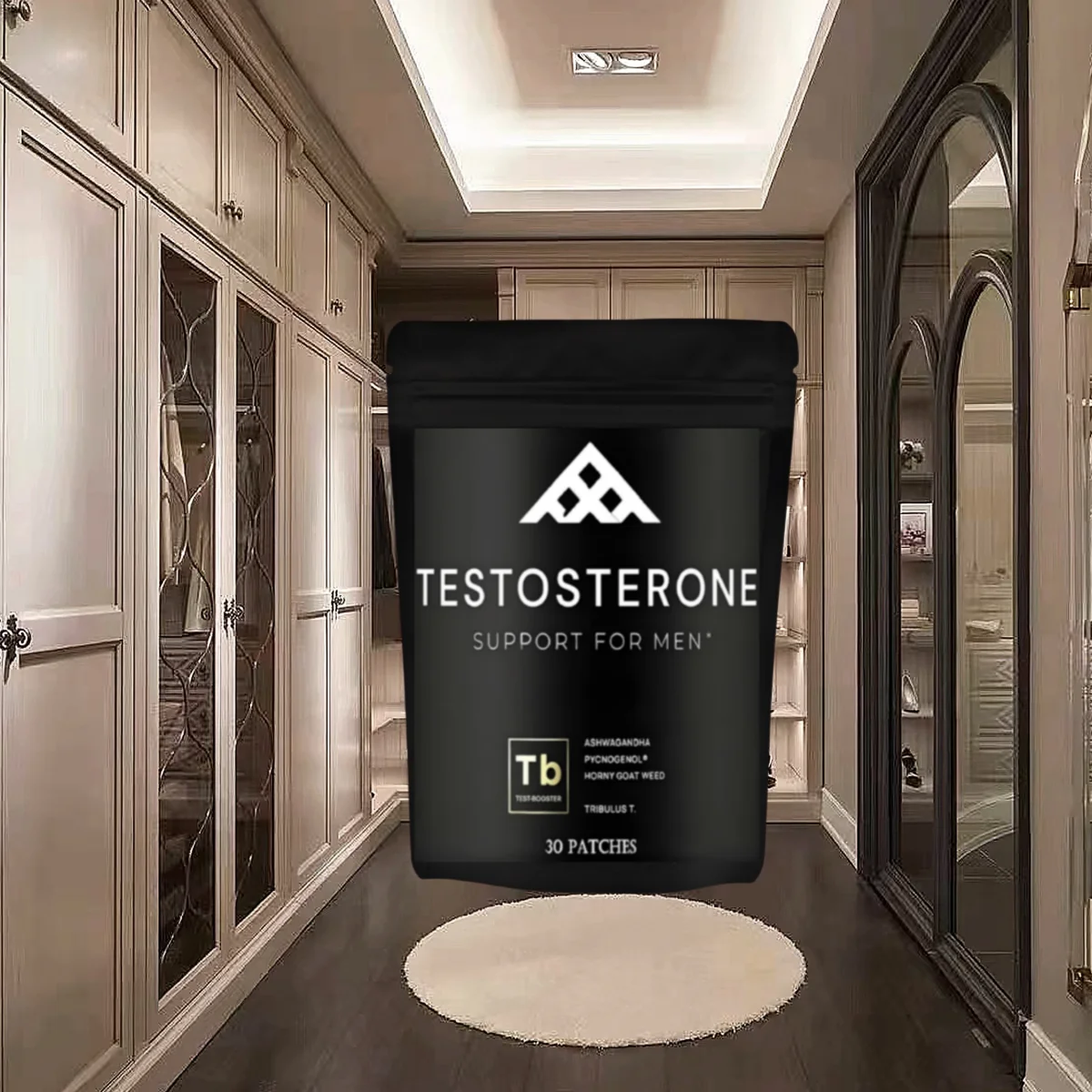 30 parches potenciador de testosterona para hombres parches transdermicos con hierba de cabra en celo + raíz de Maca-levantar energía, resistencia y fuerza