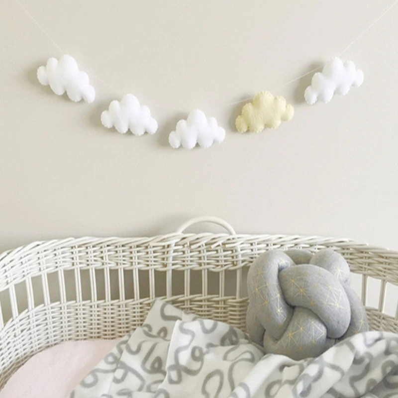 Pasgeboren foto rekwisieten vilt wolk set baby fotoshoots achtergrond kinderkamer decoratie G99C