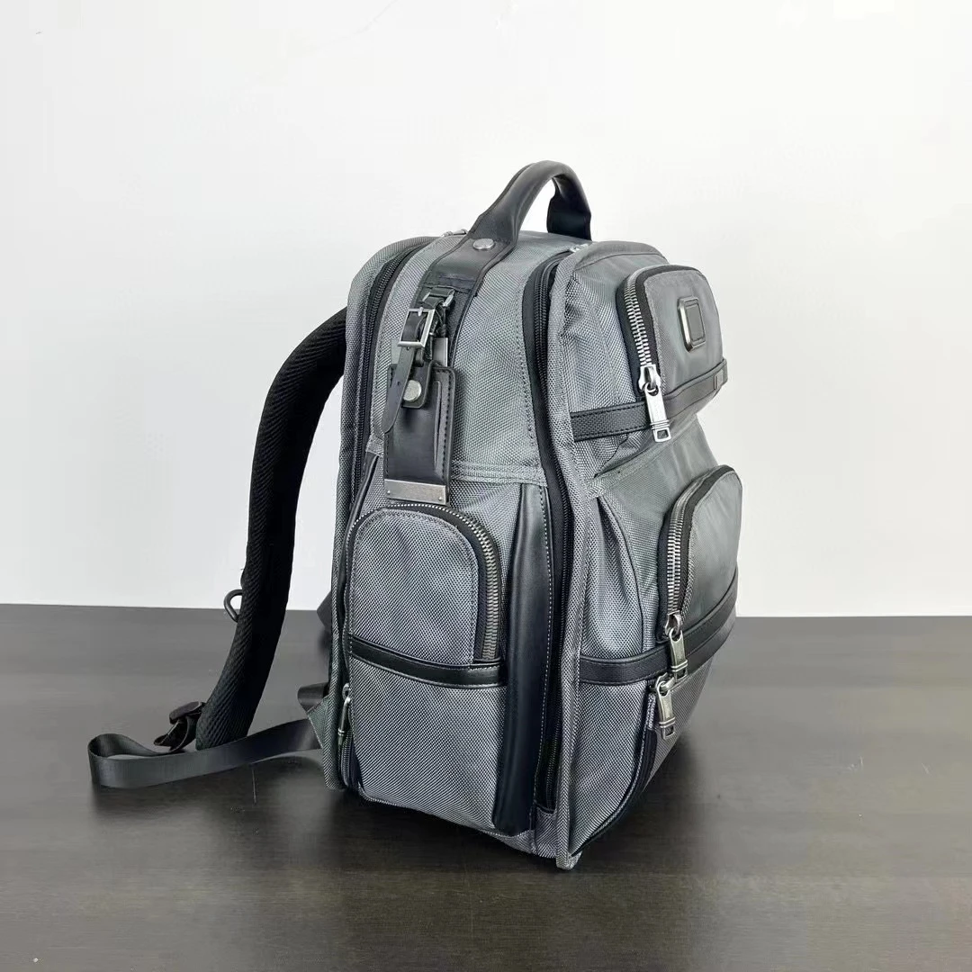 High Quality Business Men's Backpack Ballistic Nylon With Laptop Compartment And Multiple Pockets