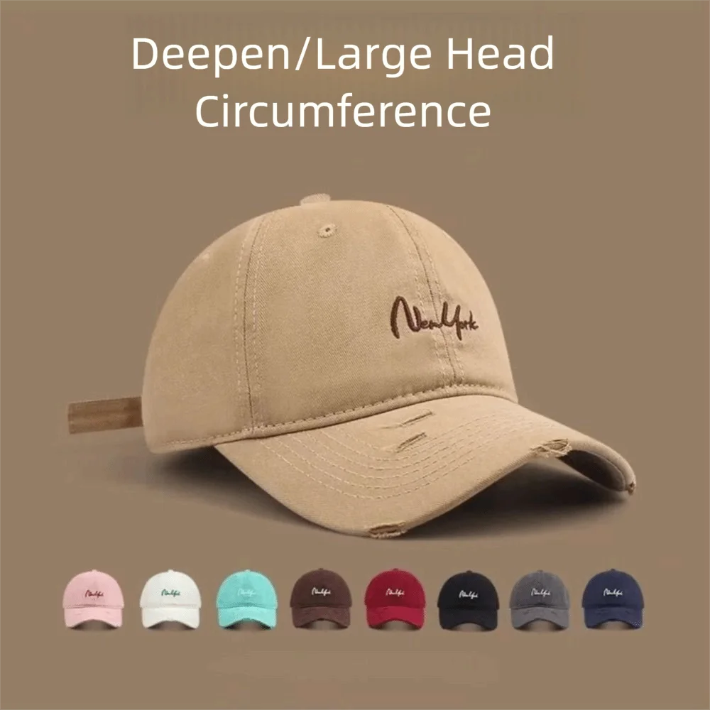 

Casual New York Letter Baseball Cap Hip Hop UV Protection Sports Visor Breathable Adjustable Duckbill Cap Outdoor