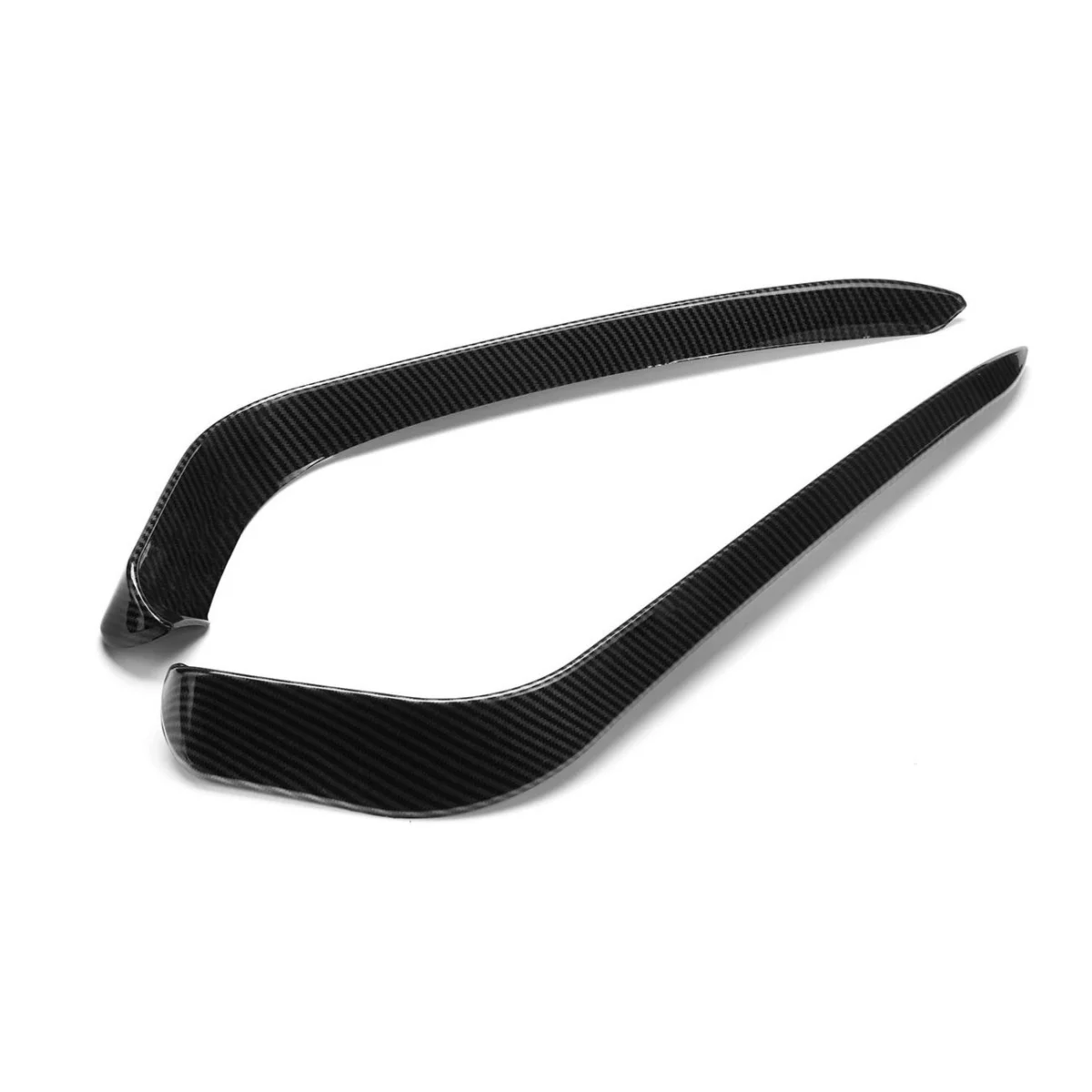 2x المصد الأمامي الضباب غطاء خفيف سكين الرياح المفسد لشركة فولكس فاجن باسات B8 البديل R خط 2016 2017 2018 2019 الضباب مصباح الحاجب تقليم #5