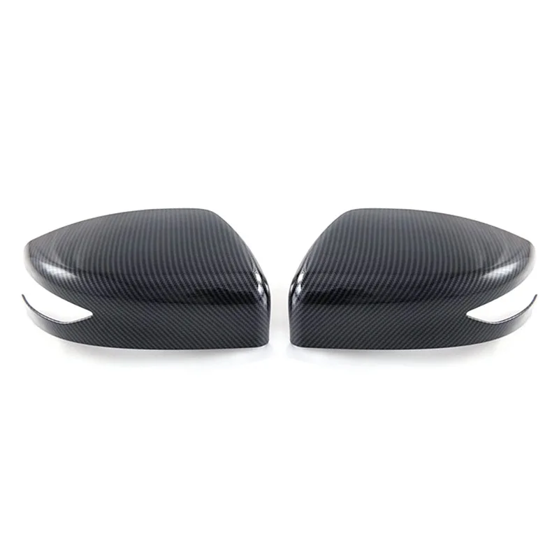 مناسبة لـ 13-19 موديلًا من غطاء مرآة الرؤية الخلفية Nissan Sentra B17، وغطاء مرآة عكسي، وعاكس منقوش من ألياف الكربون #5