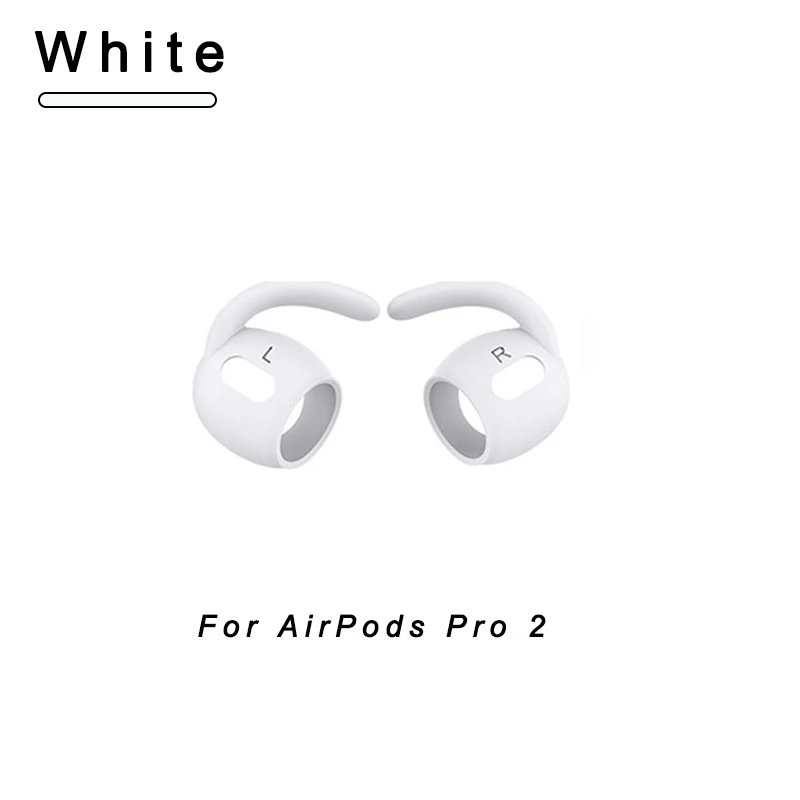 elago [4 Paia] Ganci di Ricambio per le Orecchie Compatibili con AirPods Pro 2 - Vestibilità Comoda e Sicura, Qualità del Suono Migliorata, Compatibile con AirPods Pro 2a Generazione (Grigio Scuro