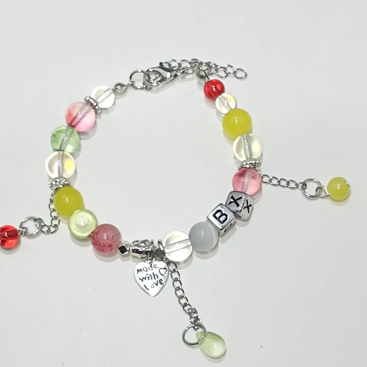 Цветной браслет Wang Yibo Xiao Zhan Bo Jun Yi Xiao, браслет из красного, зеленого и желтого бисера, нишевый браслет