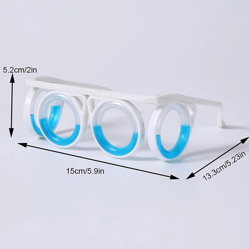 1Pcs Anti-Motion Sickness Liquid Glasses Portable Lensless Driving Sickness Goggles Anti-Sickness Glasses For Children Adult