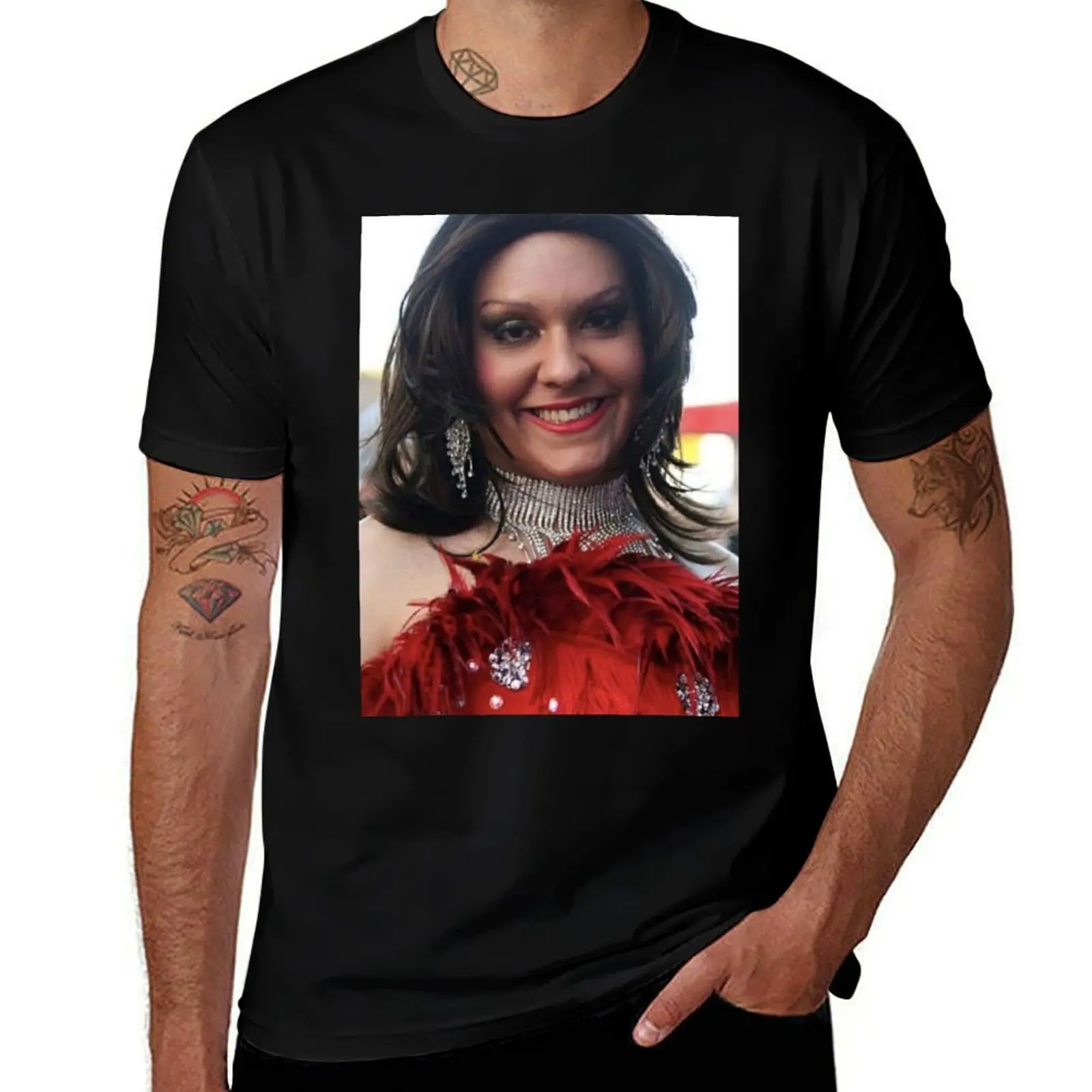 George Santos/Anthony Devolder vestido como drag queen Kitara Revache camiseta niños camisetas blancas camisetas grandes y altas para hombres