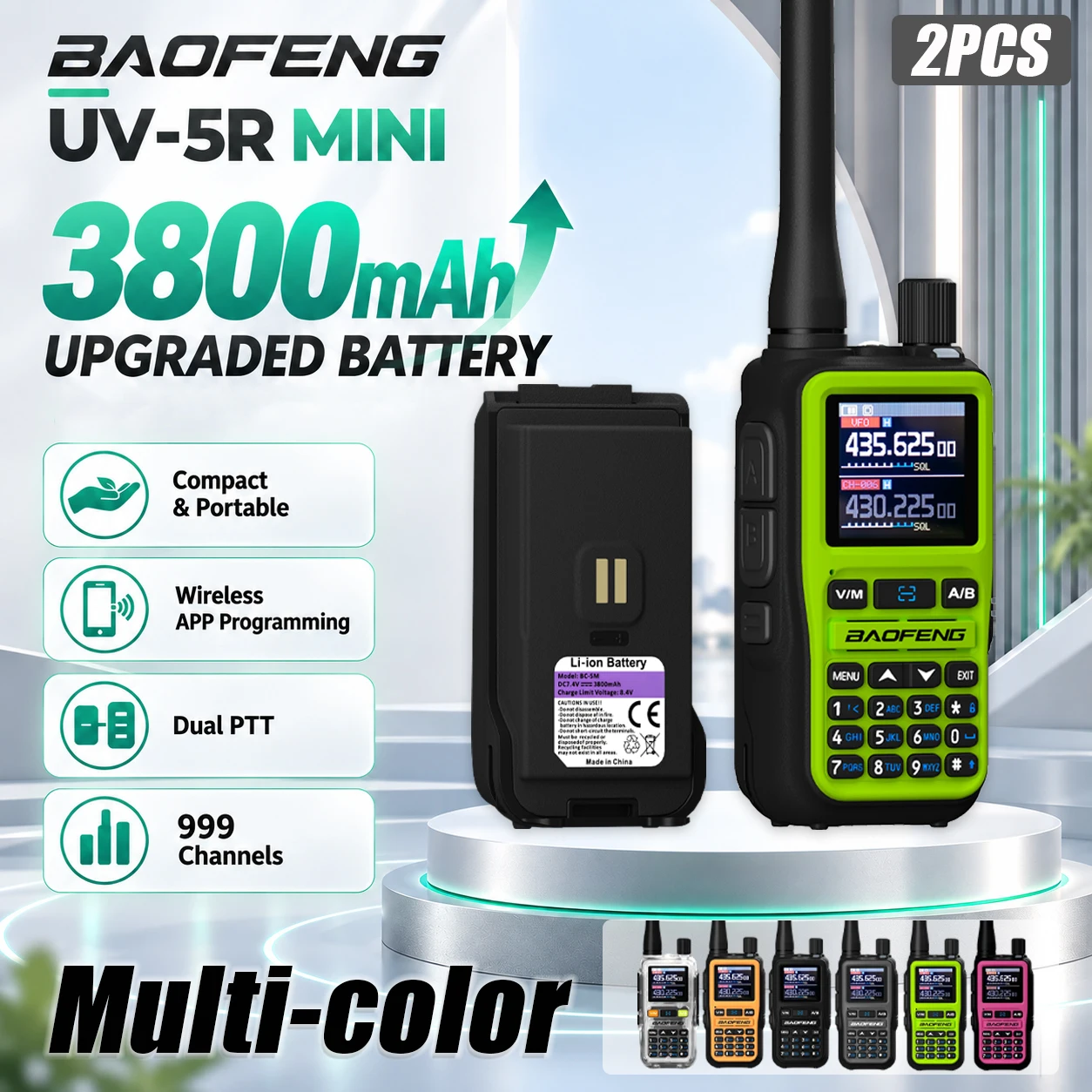 baofeng-uv-5r-mini-walkie-talkie-con-doppio-ptt-3800mah-programmazione-bluetooth-wireless-usb-c-noaa-radio-portatile-bidirezionale-per-campeggio-2-pezzi