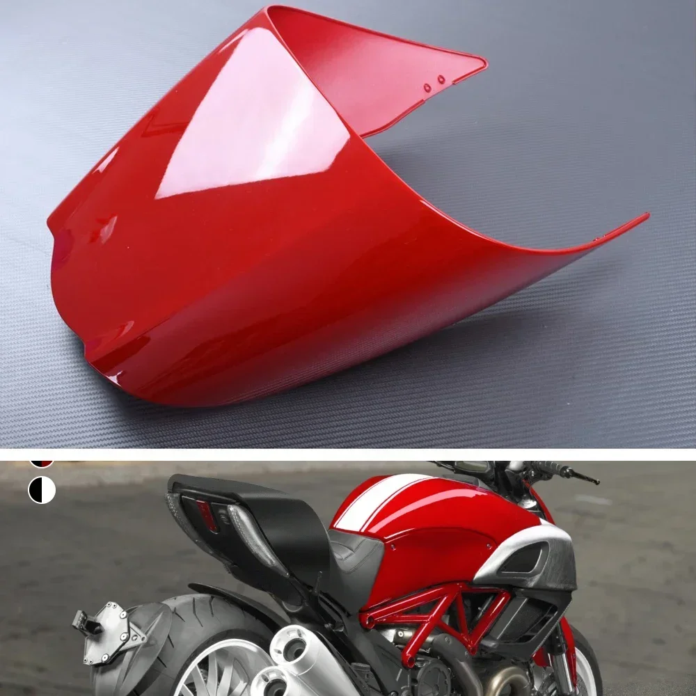 Motorcycle Accessories Seat Cover Cowl Fairing Rear Passenger Pillion For Ducati Diavel 1200 2011-2014 2016 2017 2018 Carbon Red