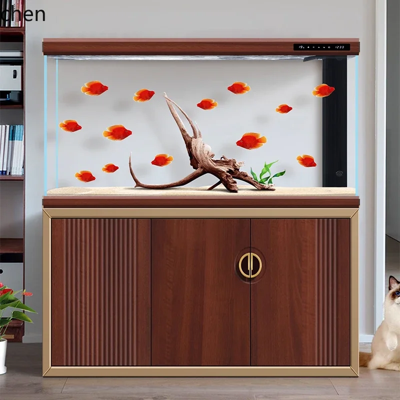 CZ Fish Tank Living Room Smart Aquarium Bottom Filter Entrance Screen Home Use