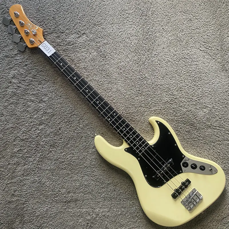 

G031 Cream Color JB Bass Genuine EKO Authorised Produced in China 4 String Electric Bass Guitar