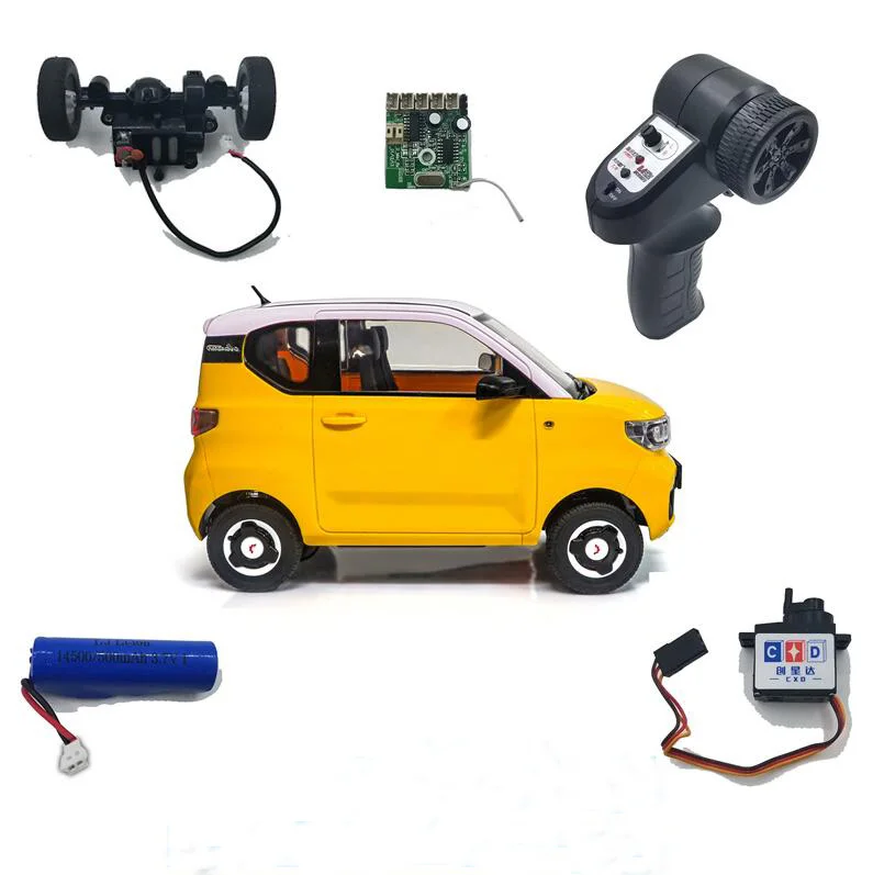 WPL D32mini RC Car Spare Parts Remote Control Main Board, Car Shell, Steering Gear Sticker Line