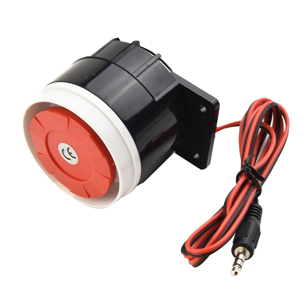 120dB DC 12V Indoor Wired Siren Alarm For Home Security High Decibel Piezoelectric Electronic Buzzer Metal ABS 2 Pack