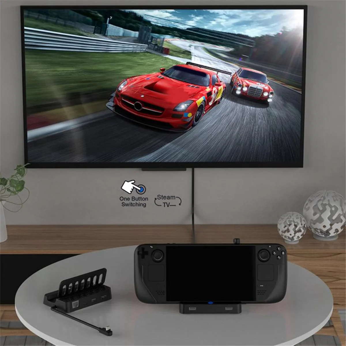 

Docking Station for Steam Deck Docking Station for Steam Deck Ethernet Hub and Multi USB Ports Dock Hub for Steam Deck-ABRJ