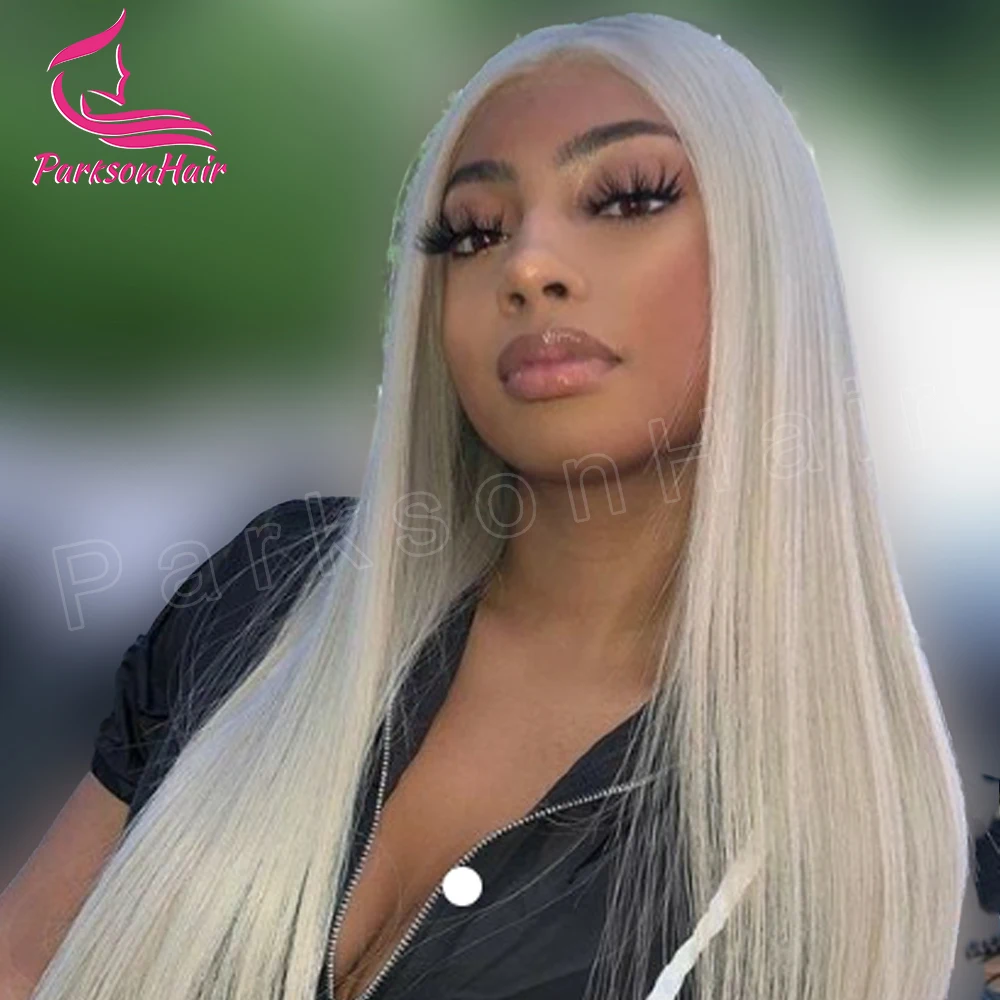 

#60 Wear Go Glueless Wig 13X6 HD Platinum Ash Blonde Colored Lace Front Wig Pre Plucked 13X4 White Lace Frontal Wigs For Women