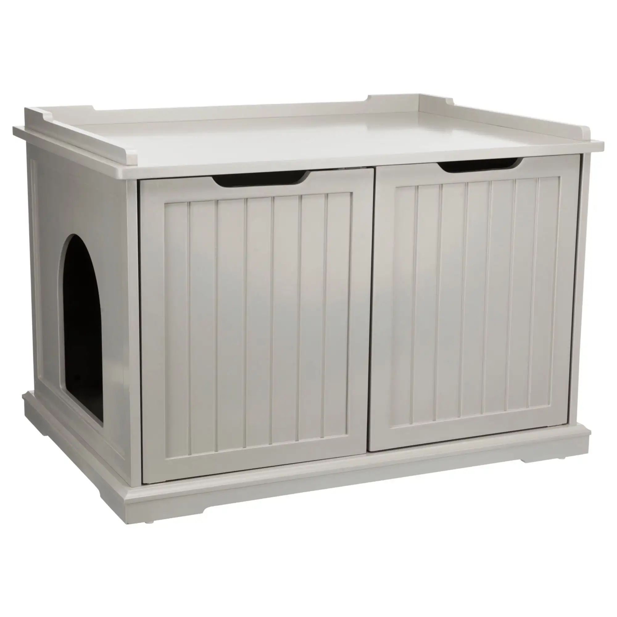 

Cat Litter Box Enclosure Hidden Litter Indoor Cat Furniture Pet Home Side Table Gray