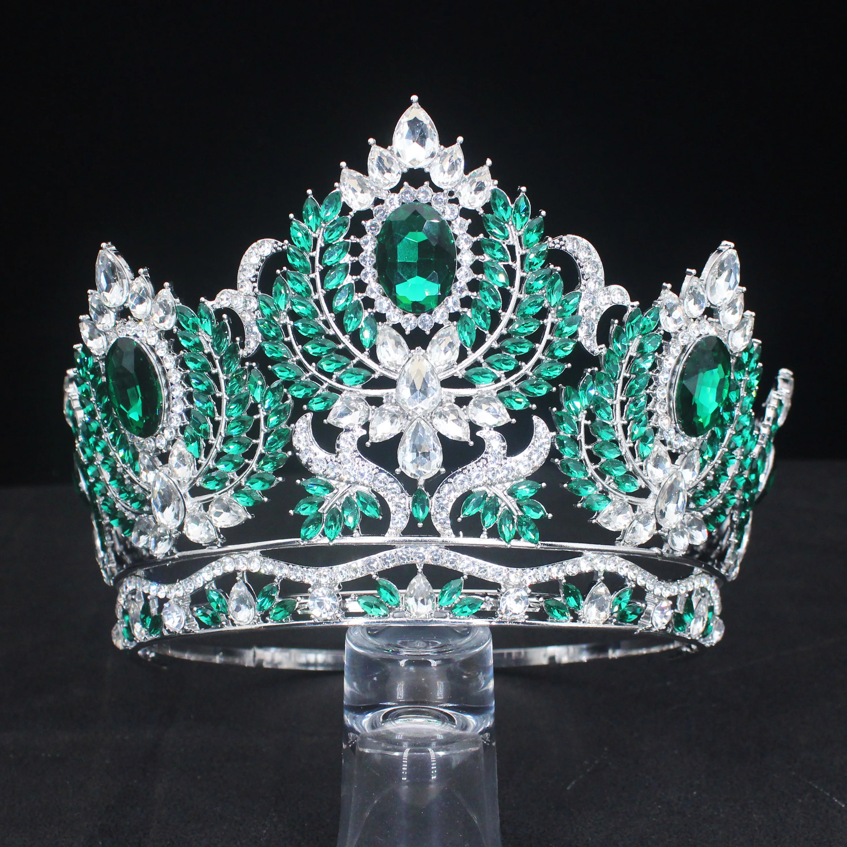 

Adjustable Crystal Queen Tiaras and Crowns For Women Bridal Diadem Hair Ornaments Wedding Pageant Prom Hair Jewelry Accessories