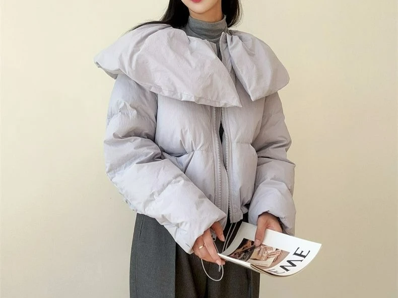 2025 Vintage Coat Women's Winter Top with A High-end Temperament Thickened Double-sided Cotton Jacket