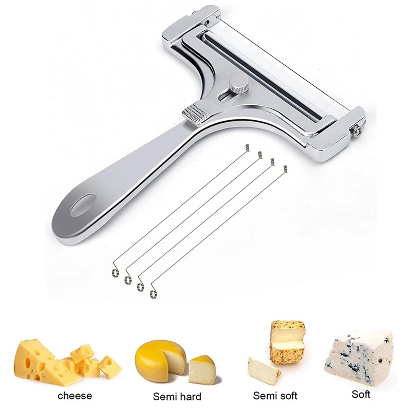 Trancheuse à fromage à épaisseur réglable avec fils, coupe-fromage, poupée à fromage semi-dur mou