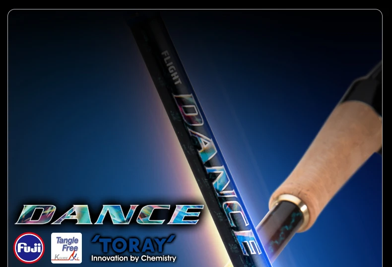 PURELURE DANCE S822H ML H Spinnrute für Bass High Carbon Long Throwing Angelrute im FUJI-Zubehör, Plus Spinnrolle – Detail 5
