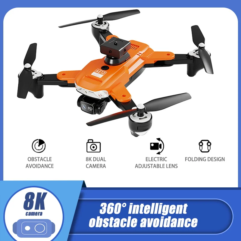 

Drone With 4K Professional Camera 360° Intelligent Obstacle Avoidance Optical Flow Positioning Mini Drone Four-Axis Aircraft
