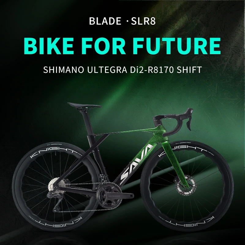 SAVA SLR8 Bici da strada E-Shift interamente in fibra di carbonio con SHIMAN0 ULTEGRA 8170 Di2 Kit Ciclocross Bici da strada Racer
